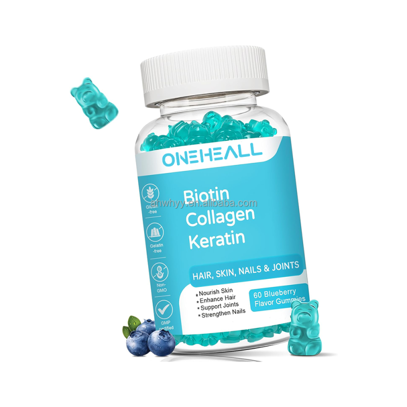 Biotin Collagen Keratin Hair Skin Nails Gummies Supports 15 in 1 Innovative Formula and Effective Biotin Collagen Gummies