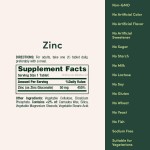 Vitamin Zinc 50mg Immune Support Antioxidant Supplement Tablet for Adult Skin Health Promotion Vitamin Zinc Tablet