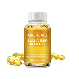 OEM Vitamin Softgel 4-in-1Calcium with Vitamin D3 K2 B12 Capsules for Heart Health & Immune Support Multivitamin Softgel Capsule
