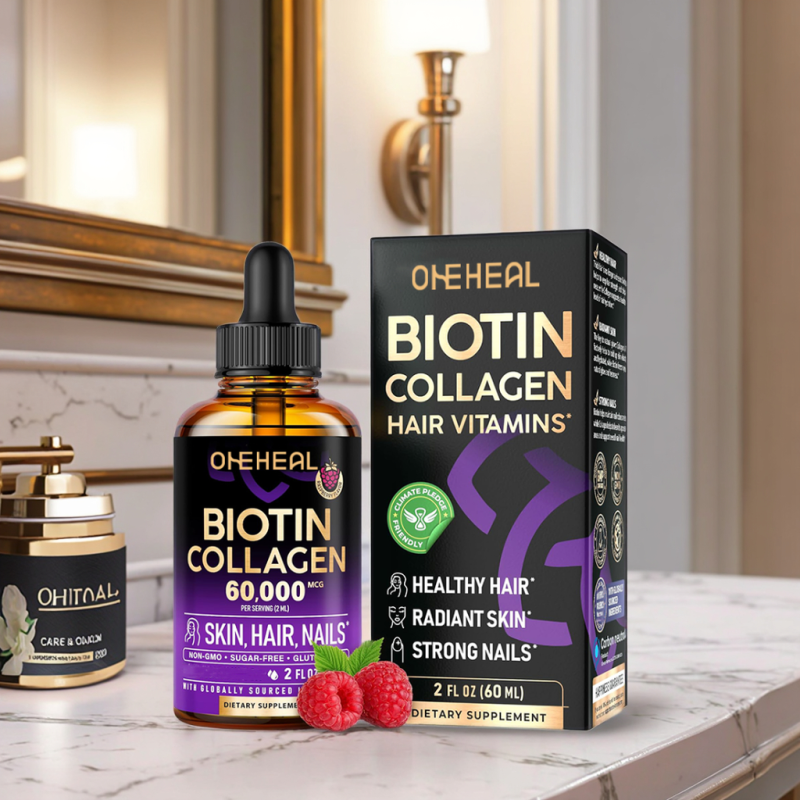 Wholesale Collagen Drops Extra Strength Private Label Health Liquid Biotin Collagen