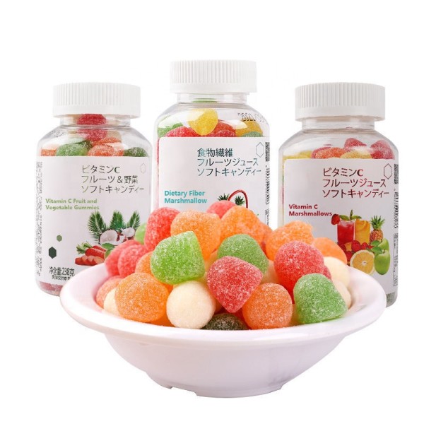 维生素C软糖生产商-批发定制混合水果儿童适用