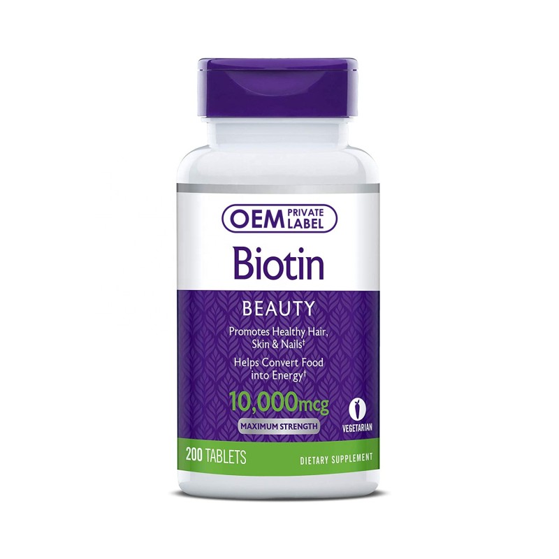 Biotin Pills Factory - Private Label Halal Natural Hair Nails Skin Energy