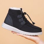 Couple Cotton Shoes Manufacturer - 2025 Best-selling Mid-Calf Warmth Student Shoes with Elastic Laces One-Piece Snow