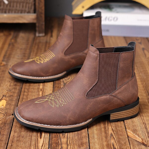 Men's Ankle Chelsea Boots Manufacturer - Wholesale Velvet Lace-Up Anti-Slip for All Seasons Original Quality Factory