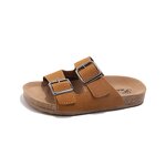 Sanded Slippers for Girls Manufacturer - Anti-slip Beach Shoes 2025 Summer New Korean Version Retro Soft Sole Single Strap Flip-flops