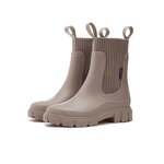 Women's Chelsea Rain Boots Manufacturer - Hot Selling Elastic Ankle Mid Top Waterproof PVC for Indoor Outdoor Winter