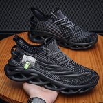 Versatile Sports Running Casual Shoes Manufacturer - Spring Autumn Odor-resistant Breathable Mesh Twisted Sole Slim Style for Men