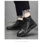 Men's Chelsea Boots Manufacturer - 2025 Trendy High-Top Casual PU Winter British Style Plus Size