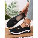 Women's Slip on Sneakers Manufacturer - Fashionable Plain Color Mesh Breathable Lightweight Casual Comfortable Sports Running