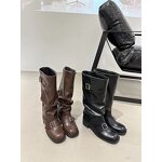 Knee-length Boots for Women Manufacturer - Thick Heels New Styles European-style Round Toe for Autumn and Winter