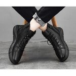 Men's Chelsea Boots Manufacturer - 2025 Trendy High-Top Casual PU Winter British Style Plus Size