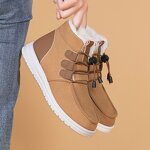 Couple Cotton Shoes Manufacturer - 2025 Best-selling Mid-Calf Warmth Student Shoes with Elastic Laces One-Piece Snow