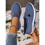 Women's Slip on Sneakers Manufacturer - Fashionable Plain Color Mesh Breathable Lightweight Casual Comfortable Sports Running
