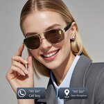 Camera Smart Glasses Manufacturer - Call Women Blue Light Blocking AI Translator Smart Reading Glasses for Men With Music
