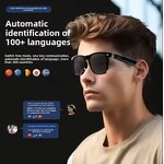 Smart Shooting Glasses Manufacturer - 2025 W500 with Camera BT Audio Call AI Photo Recognition Voice Recording Wearable