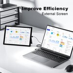 Laptop Manufacturer - 15.6" Intel Core I5-1235U 16GB RAM 512GB SSD Sleek Cool Black 1-Year Enhanced Warranty USB-C Hub