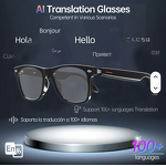 Smart AI Glasses Manufacturer - G02 with 500W HD Camera Anti-Shake WIFI Translation Chatgpt Voice Assistant Wearable 2025