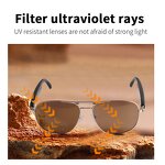 AI Glasses Manufacturer - NEW Smart Translation Multi Language Voice Assistant Magnetic Charging Audio Call SunGlass