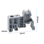 DIN Rail Accessories Manufacturer - Wholesale C45 End Stops EUK Partitions EW35 G-Clamps for 35mm 50pcs
