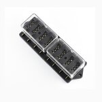 Auto Fuse Box Manufacturer - BH-2P 4P 5P 6P 8P 10P 12P 6.3mm Multi-Slot Medium Blade Fuse Holder for Cars/Trucks 100A