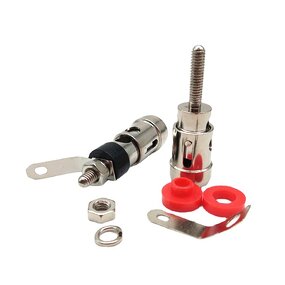 Terminal Block Manufacturer - Nickel Plated Press Type Large Spring for Speaker Amplifier Spring Self-locking Socket