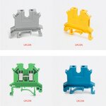 Terminal Blocks Manufacturer - UK 2.5B/3N/5N/6N/10N/16N/25N/35N Screw-Type Barrier Strips Universal DIN Rail Mount