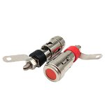 Terminal Block Manufacturer - Nickel Plated Press Type Large Spring for Speaker Amplifier Spring Self-locking Socket