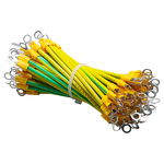 Solar PV Grounding Wire Kit Manufacturer - Bare Copper Jumper for Cable Tray Electrical Panel Bonding Green-Yellow RoHS/CE