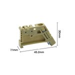 DIN Rail End Stop Manufacturer - for C45 Circuit Breaker Terminal Blocks G-Type 35mm Rail Locking Clamp