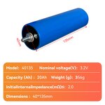 Cylindrical Lifepo4 Battery Manufacturer - 40135 Cells 33140 46160 High Rate 3C 60140 C40 3.2V 15-50Ah Lithium Ion