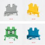 Terminal Blocks Manufacturer - UK 2.5B/3N/5N/6N/10N/16N/25N/35N Screw-Type Barrier Strips Universal DIN Rail Mount
