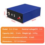 Lithium Ion Battery Manufacturer - Cornex 3.2V 340Ah 280Ah 314Ah 320Ah 324Ah LiFePO4 Prismatic for Home Energy Storage