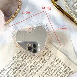 Creative Mobile Phone Stand Manufacturer - Love Bracket Transparent Flash Mirror DIY Lazy Table Telescopic