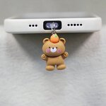 Phone Dust Stopper Pendant Manufacturer - Cute Bear Decorative DIY for iPhone Xiaomi Type-C Interface Phone Accessories