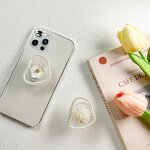 Special Shaped Phone Case Holder Manufacturer - Ins Style Pearl Circle Flower Flexible Retractable Adhesive Plastic