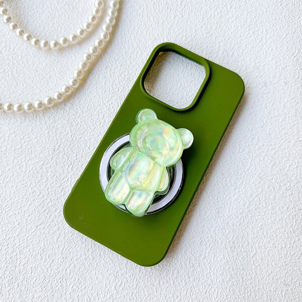 3D Bear Holographic Phone Grip Manufacturer - Compatible Kickstand with Magnetic Adapter Ring