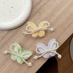Small Fresh Phone Holder Manufacturer - Pearl Butterfly Back Sticker Bow Tie Retractable Desktop Stable Support Frame