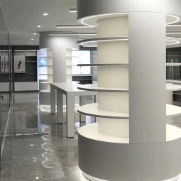 化妆品展厅设计源头工厂-专业零售店化妆台柜
