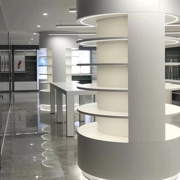化妆品展厅设计源头工厂-专业零售店化妆台柜
