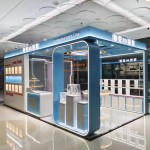 化妆品展厅设计源头工厂-优雅零售店化妆台家具