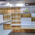 玻璃展示柜生产商-木质化妆品珠宝架展示架