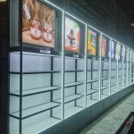 化妆品展示架生产商-储物设计零售店壁挂