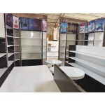 玻璃展示柜生产商-木质化妆品珠宝架展示架