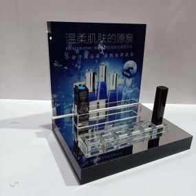Acrylic Display Case Manufacturer - Countertop Makeup Stand Exhibition Booth Rack