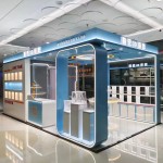 化妆品展示架生产商-零售店储物设计壁挂柜