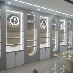 香水展示柜源头工厂-室内设计支架护肤品架