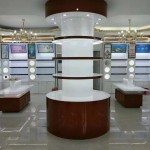 挂墙展示架生产商-供应化妆品柜体店铺货架