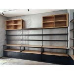玻璃展示柜生产商-木质化妆品珠宝架展示架