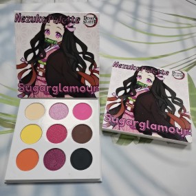 闪粉底霜眼影生产商-18色贴牌压粉哑光定制空盘