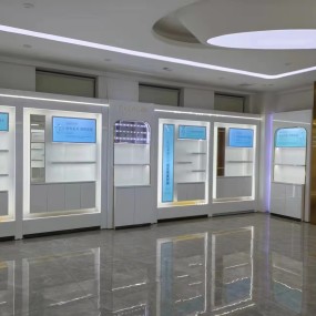 Cosmetics Cabinets Factory - Beauty Store Shelves Display Professional Customization